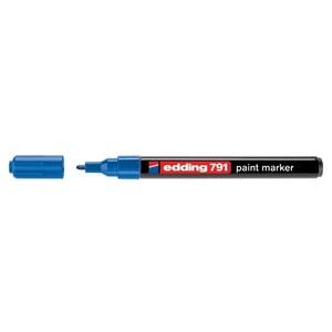 Marker permanent cu vopsea EDDING 791, 1-2 mm, albastru