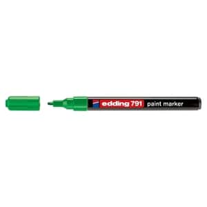 Marker permanent cu vopsea EDDING 791, 1-2 mm, verde