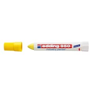 Marker permanent EDDING 950 Industrial, 10 mm, corp plastic, galben