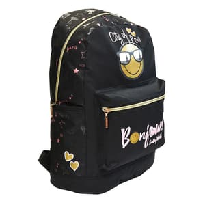Ghiozdan STREET Paris, Gama Smiley, negru