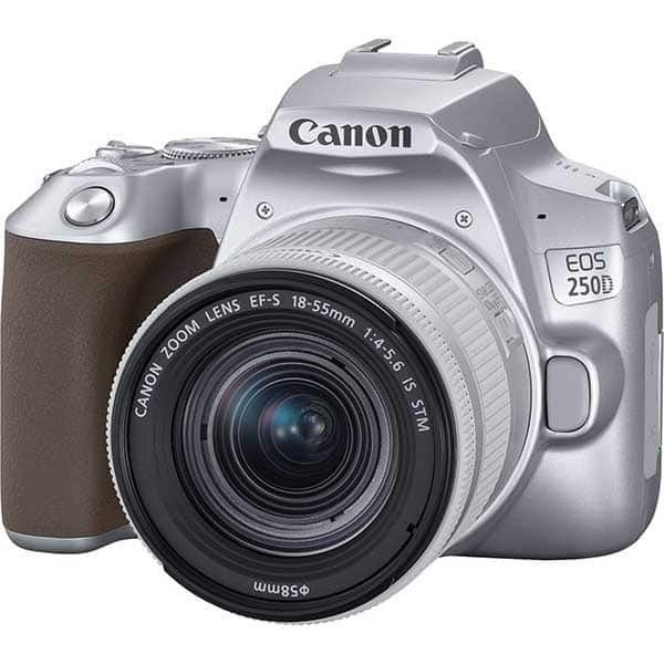 Aparat Foto Dslr Canon Eos 250d 24 1 Mp Wi Fi Silver Obiectiv Ef S 18