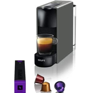 Espressor capsule NESPRESSO Essenza Mini XN110B10, 0.6l, 1300W, 19 bar, gri inchis-negru