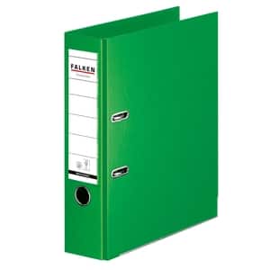 Biblioraft plastifiat FALKEN Chromcolor, A4, 80 mm, verde