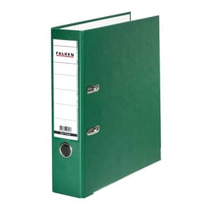 Biblioraft plastifiat/cartonat FALKEN, A4, 50 mm, verde