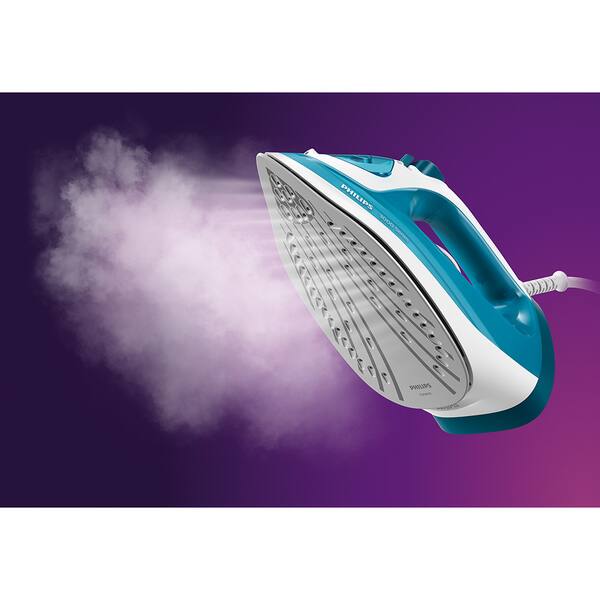 Fier de calcat PHILIPS Seria 3000 DST3011/20, 2100W, 140g/min, 300ml, talpa Ceramica, albastru-alb