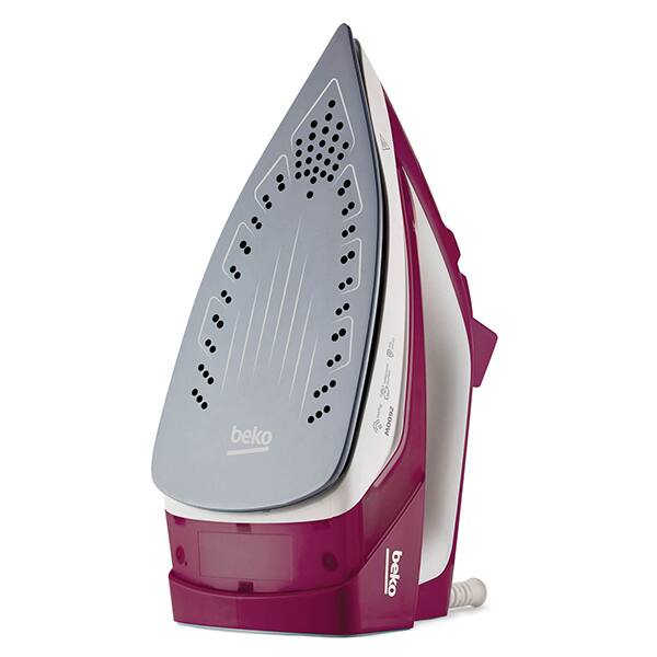 Fier de calcat BEKO SIM3126R, 2600W, 150g/min, 240 ml, talpa ceramica, alb-visiniu