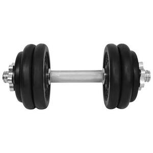 Gantera DHS 529FCIN143, 14kg, 6 discuri, negru-argintiu