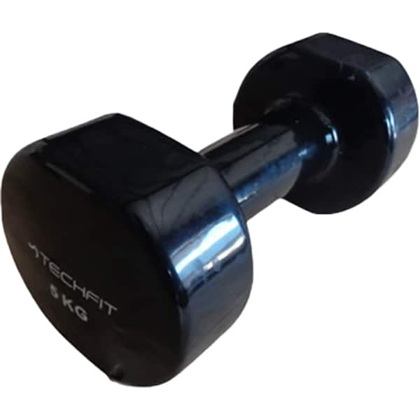 Gantera vinyl TECHFIT TC92004-5kg, 5kg, negru