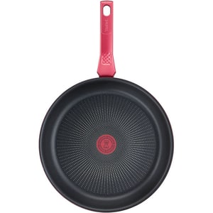 Tigaie TEFAL Daily Chef G2730472, 24cm, aluminiu, Thermo Signal, rosu