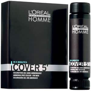 Gel colorant L'OREAL Professionnel Homme Cover, 5 - 4 Brown, 3 bucati, 50ml