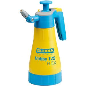 Pulverizator GLORIA Hobby 125 Flex, 1.25L, 3 bar, duza reglabila si rotativa, garnituri NBR, galben