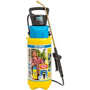 Pompa de stropit GLORIA & AutoPump, 5L, 1.5 bar, lance din alama, garnituri NBR, galben