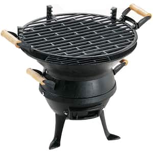 Gratar pe carbuni GRILL CHEF 0630, fonta, 35 cm, gri