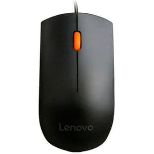 Mouse cu fir LENOVO 300, 1600 dpi, negru
