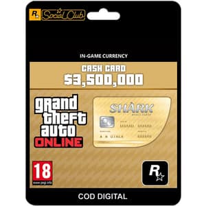 Grand Theft Auto V Online: Whale Shark Cash Card (licenta electronica Social Club)