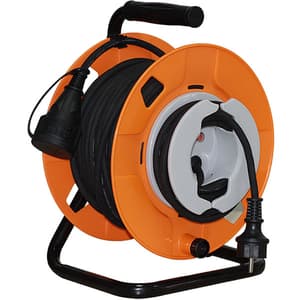Prelungitor cu tambur HOME HJR 25-3, 1 priza, 22 + 3m, IP44