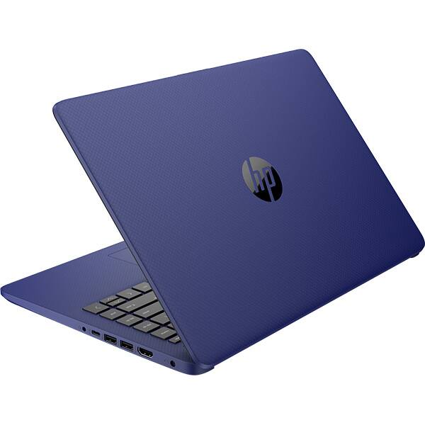 Laptop HP 14s-fq1014nq, AMD Ryzen 5 5500U pana la 4.0GHz, 14" Full HD, 8GB, SSD 256GB, AMD Radeon Graphics, Windows 10 Home, albastru