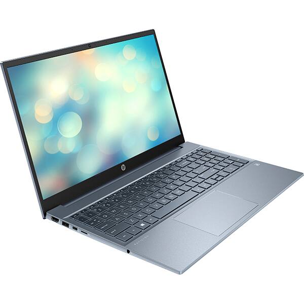 Laptop HP Pavilion 15-eh2019nq, AMD Ryzen 5 5625U pana la 4.3GHz, 15.6" Full HD, 16GB, SSD 512GB, AMD Radeon Graphics, Free Dos, albastru