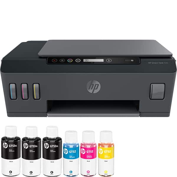 Multifunctional inkjet color HP Smart Tank 500 CISS, A4, USB