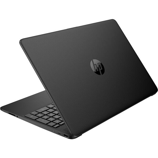 Laptop HP 15s-eq2046nq, AMD Ryzen 3 5300U pana la 3.8GHz, 15.6" Full HD, 8GB, SSD 512GB, AMD Radeon Graphics, Windows 11 Home S, negru