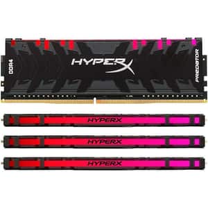 Memorie desktop KINGSTON HyperX Predator RGB, 4x8GB DDR4, 2400Mhz, CL15, HX430C15PB3AK4/32