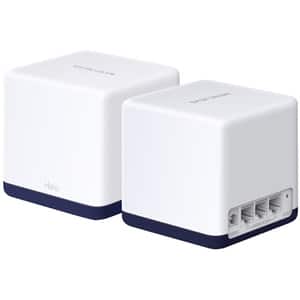 Sistem Wi-Fi Mesh MERCUSYS Halo H50G AC1900, Dual-Band 600 + 1300 Mbps, 2 buc, alb