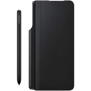 Husa Flip Leather Cover + S-Pen pentru SAMSUNG Galaxy Z Fold3, EF-FF92PCBEGEE, negru