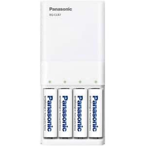 Incarcator PANASONIC Eneloop USB BQ-CC87 + 4 acumulatori, AA, 1900mAh, alb