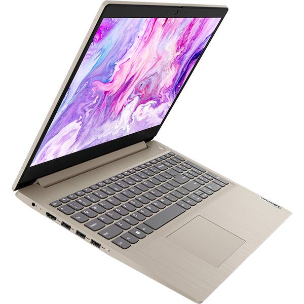 Laptop LENOVO IdeaPad 3 15ALC6, AMD Ryzen 7 5700U pana la 4.3GHz, 15.6" Full HD, 16GB, SSD 512GB, AMD Radeon Graphics, Free Dos, Sand