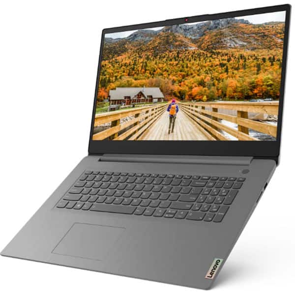 Laptop LENOVO IdeaPad 3 17ALC6, AMD Ryzen 7 5700U pana la 4.3GHz, 17.3" HD+, 12GB, SSD 512GB, AMD Radeon Graphics, Free DOS, argintiu