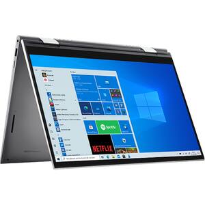 Laptop 2 in 1 DELL Inspiron 5410, Intel Core i3-1155G4 pana la 3.7GHz, 14" Full HD Touch, 8GB, SSD 256GB, Intel UHD Graphics, Windows 10 Home S, argintiu