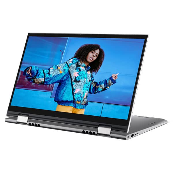 Laptop 2 in 1 DELL Inspiron 5410, Intel Core i5-1135G7 pana la 4.2GHz, 14" Full HD Touch, 8GB, SSD 512GB, Intel Iris Xe, Windows 10 Home, argintiu