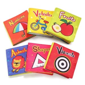 Set 6 carticele fosnitoare TOPBRIGHTS 120321, 0 luni+, multicolor