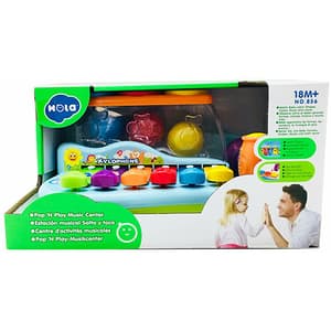 Jucarie interactiva HOLA Xilofon cu mingiute si sunete 856, 18 luni+, multicolor