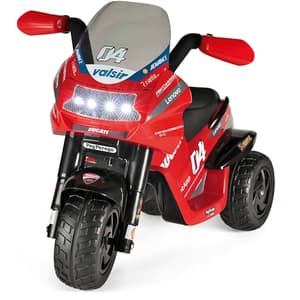 Motocicleta electrica copii PEG PEREGO Ducati Desmosedici Evo, 2 ani+, 6V, rosu-negru
