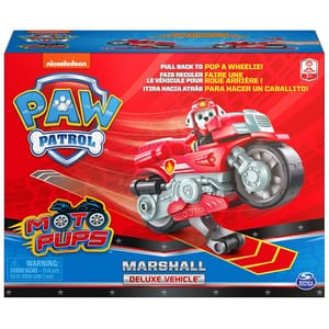 Motocicleta cu figurina Marshall PAW PATROL 6060225, 3 ani+, rosu-gri
