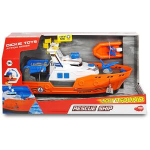 Barca de salvare DICKIE Harbour Rescue 203308375, 3 ani+, alb-portocaliu
