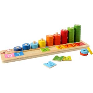 Joc educativ LEGLER Inele colorate LE3405, 3 ani+, lemn, 1 jucator