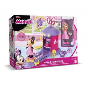 Figurina DISNEY Minnie Mouse - Garderoba, cu lumini si sunete 182622, 3 ani+, roz-mov
