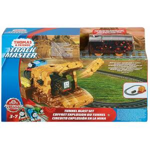 Trenulet MATTEL Thomas&Friends Tunnel Blast MTFJK24, 3 - 7 ani, maro-negru