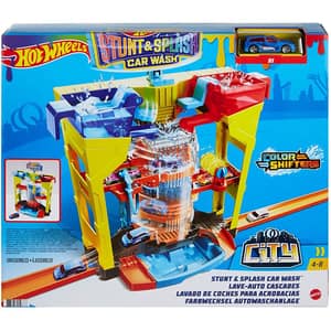 Circuit HOT WHEELS Stunt Splash Car Wash MTGRW37, 4-8 ani, multicolor