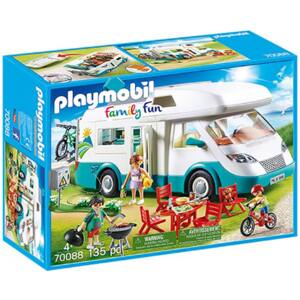 Set figurine PLAYMOBIL Family Fun - Rulota camping PM70088, 4 ani+, multicolor