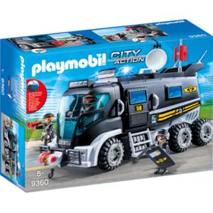 Set figurine PLAYMOBIL City Action - Camionul echipei SWAT PM9360, 5 ani+, multicolor