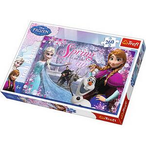 Puzzle TREFL Frozen - Primavara in tinutul inghetat 13195, 6 ani+, 260 piese 