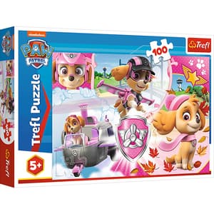 Puzzle TREFL Paw Patrol - Skye in actiune 16368, 5 ani+, 100 piese 
