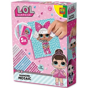 Set creativ SES L.O.L Diamond mosaic S14195, 6 ani+, multicolor