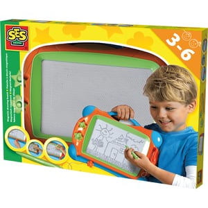 Tabla magnetica de desenat SES Magnetic drawing board S14646, 3 ani+, multicolor