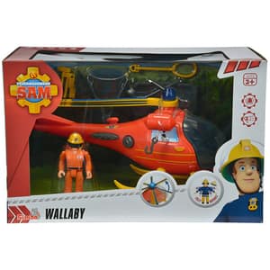 Elicopter SIMBA Fireman Sam SAM1038, 3 ani+, rosu-galben