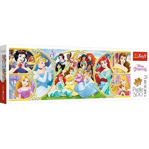 Puzzle TREFL Panorama Printesele Disney 29514, 7 ani+, 500 piese 
