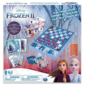 Joc de societate 6 in 1 SPIN MASTER Frozen 2 6053753, 5 ani+, 2 - 4 jucatori